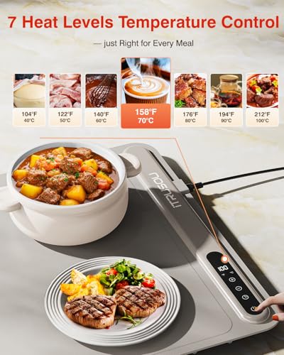 Warming Mat for Food (Light Grey / Large)
