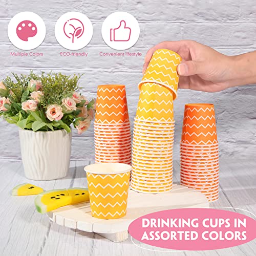 500 Pcs Disposable Paper Cups Small (Multicolor / Strip)