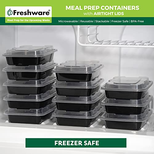 Meal Prep Containers [50 Pack] 1 Compartment Food Storage Containers with Lids (16OZ-50PK)