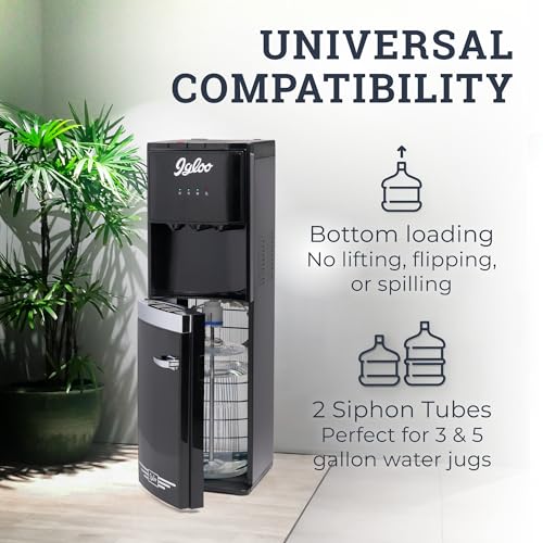 Retro Bottom Loading Water Dispenser (Black / Bottom Load Retro)