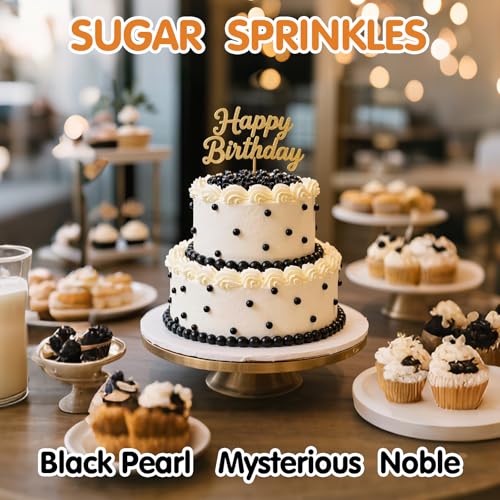 Edible Pearl Sugar Sprinkles for Cake Decorating (4.6 Ounce)