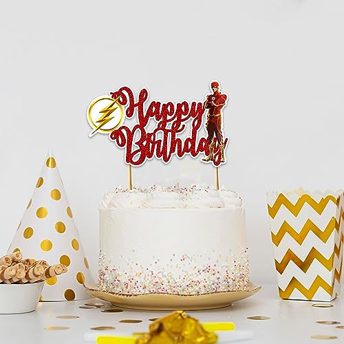 Flsh Happy Birthday Cake Topper