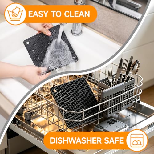 Silicone Trivets Mats for Hot Dishes (4 Count)