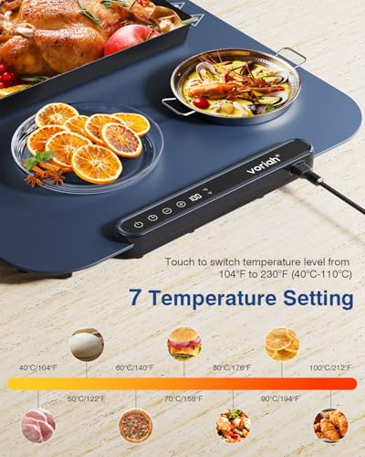 Warming Mat for Food (XL-28*16'' / Navy Blue)