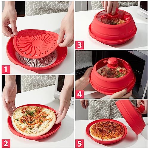 Microwave Splatter Silicone Cover Collapsible