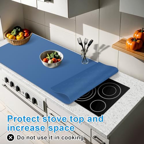 Silicone Mats for Kitchen Counter 47"x23.6"x0.08” (Blue / 47"L x 23.6"W)