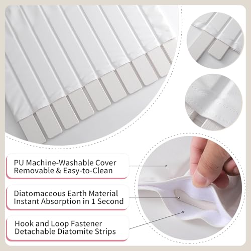 Stone Drying Mat for Kitchen Counter (PU-White)