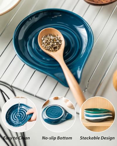 Spoon Rest for Stove Top (Blue)