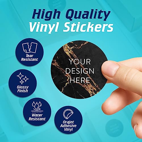 Custom Vinyl Stickers Your Image (100 Count)