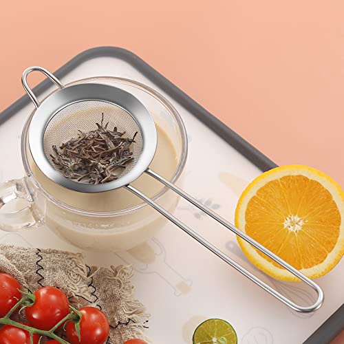304 Stainless Steel 3.15 inch Fine Mesh Strainers for Kitchen (Small 3 inch)
