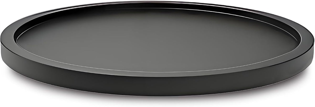 9" Black Bamboo Lazy Susan Organizer Kitchen Turntable for Cabinet Pantry Table Organization