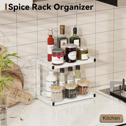 Kitchen Counter Shelf Organizer (White / Small)