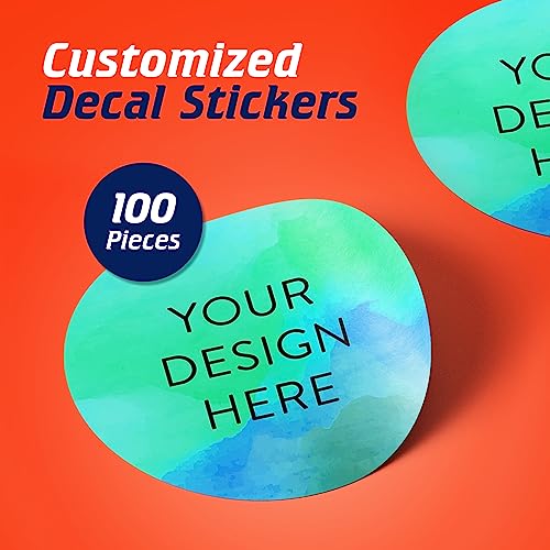 100 Custom Vinyl Stickers (100 Count)