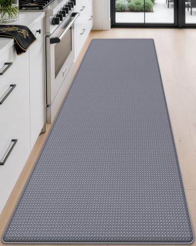 Kitchen Floor Mats Cushioned Anti Fatigue (Grey / 86"l X 23"w X 0.4"th)