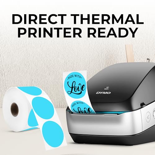 Light Blue Thermal Labels (Light Blue / 735 Stickers)