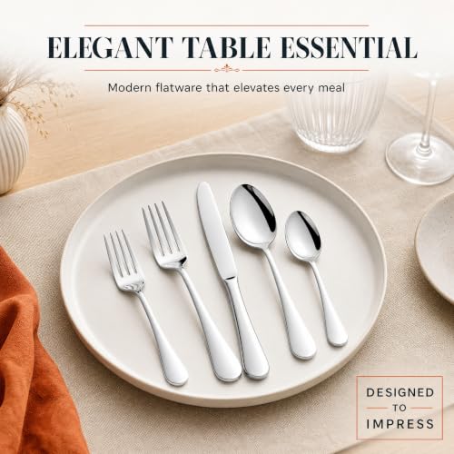 60 Piece Silverware Set for 12 (60 Pieces)