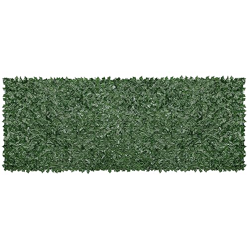 Artificial Ivy Privacy Fence Screen (Ivy with Green Mesh Backing / 59 x 158 inch)