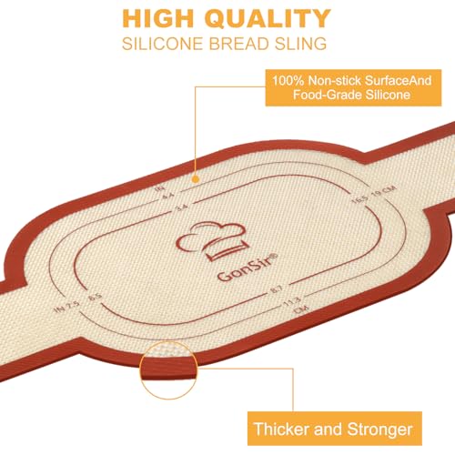 Silicone Bread Sling (2 Pcs Red Oval)