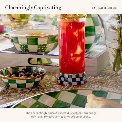 Enamel Colander (Small / Emerald Check)