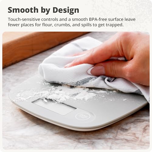 Food Scale Slim & Compact Build (Ash Gray)