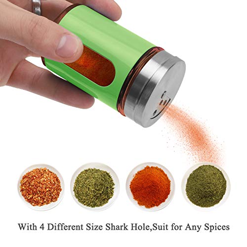 2pcs Salt and Pepper Shakers (Green)