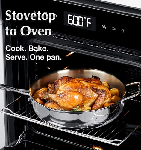 Tri Ply Stainless Steel Cookware Set 10 Piece (18 Pcs)