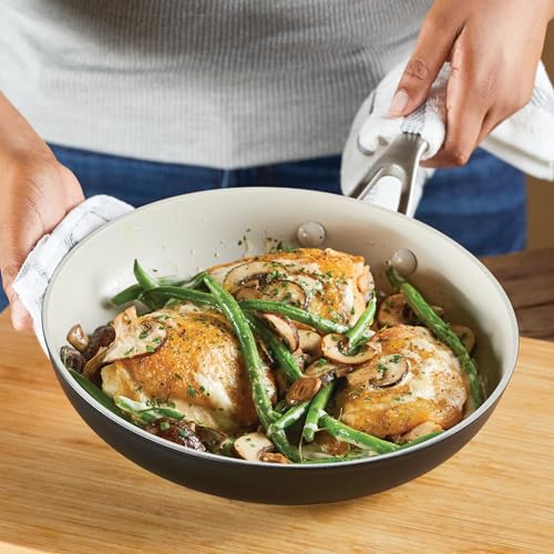 Hard Anodized Ceramic Nonstick Frying Pan (10 Inch)