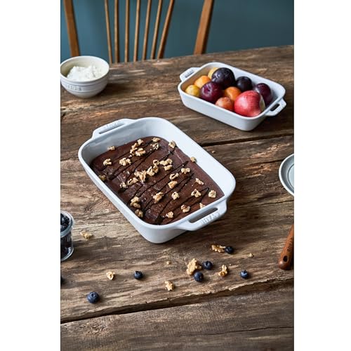 Ceramic 3 pc Rectangular Baking Dish Set (3-pc / White)