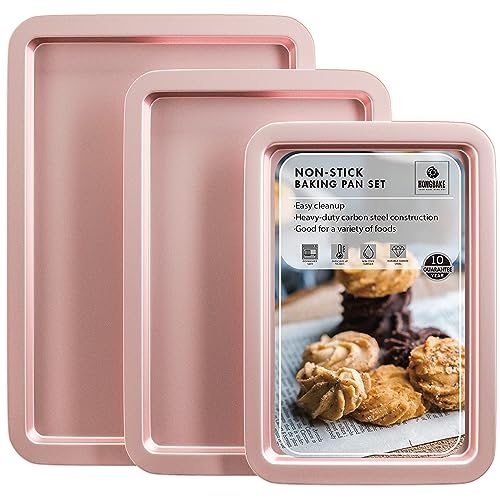 Baking Sheet Pan Set (Pink / L/M/S)