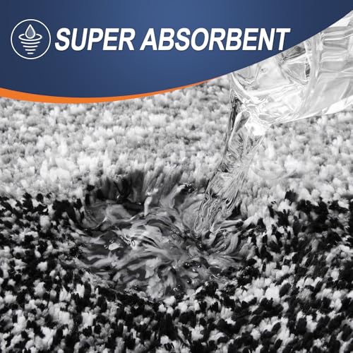Large Bathroom Rugs 50x30 (50" X 30" / Black)