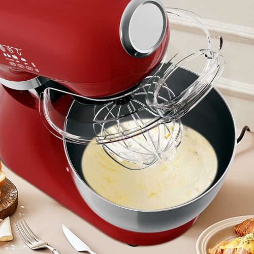 5.3 Quart Electric Stand Mixer With 12 Speed (Red / 5.3 quart)
