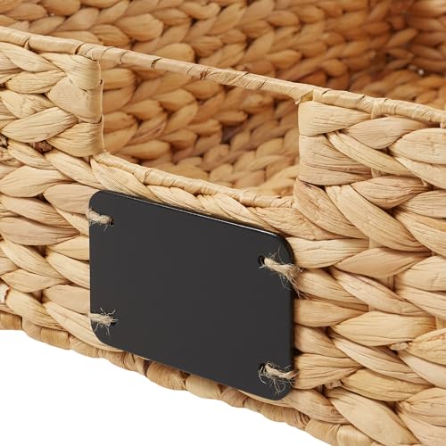 Set of 4 Water Hyacinth Pantry Baskets (Natural - Hyacinth / 10" x 13" x 5")