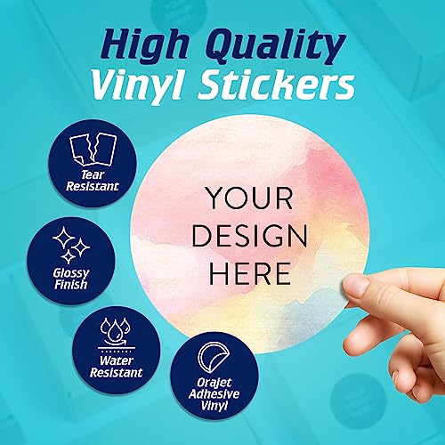 Custom Vinyl Stickers Your Image (100 Count)