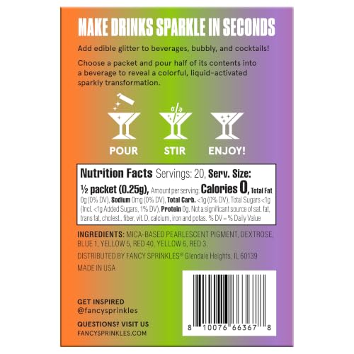 Halloween Mystery Colors Edible Glitter Packets 2 Pack (2 Pack / Halloween Mystery Colors)