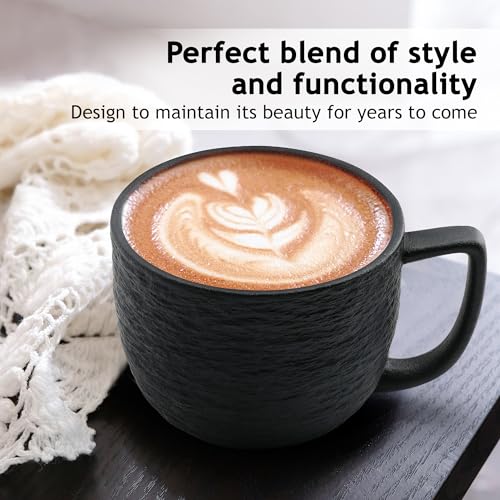 Coffee Mugs Set of 4 (Black)