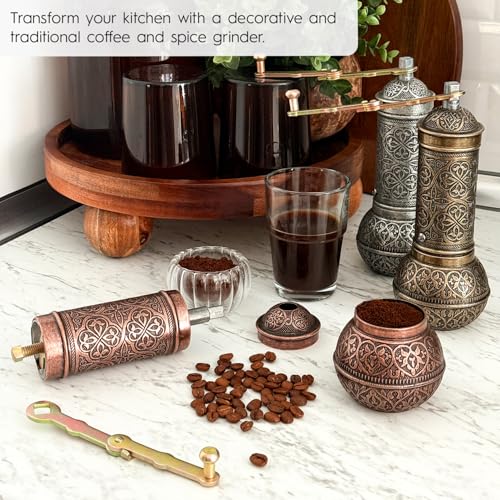 Decorative Manual Coffee Grinder (Copper)