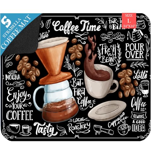 Dish Drying Mat Super Absorbent (24" x 16" / Mocha)