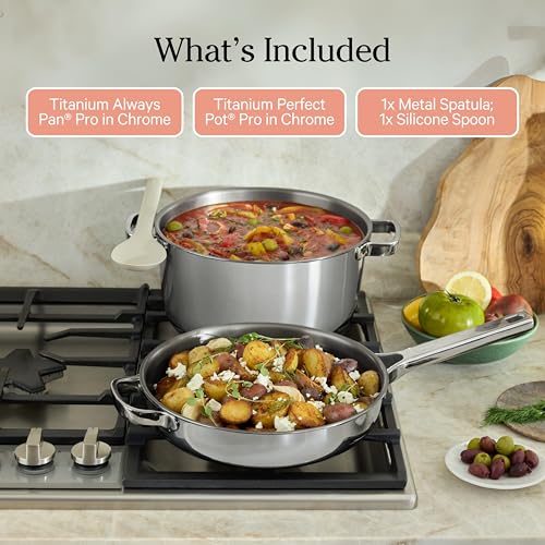 Titanium Pro Cookware Duo (Standard / Chrome)