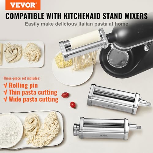 Pasta Attachment for KitchenAid Stand Mixer (3 SET)