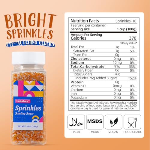 Sanding Sugar Edible Gold Hearts Glitter Mix (Gold & White)