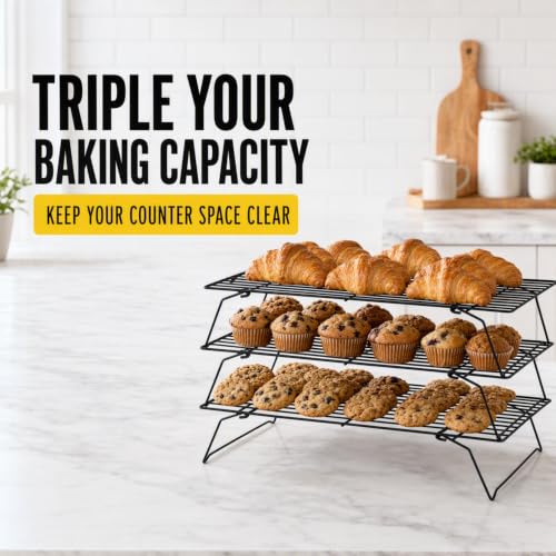 Stackable Cooling Racks (3-Tier / 1-Pack)