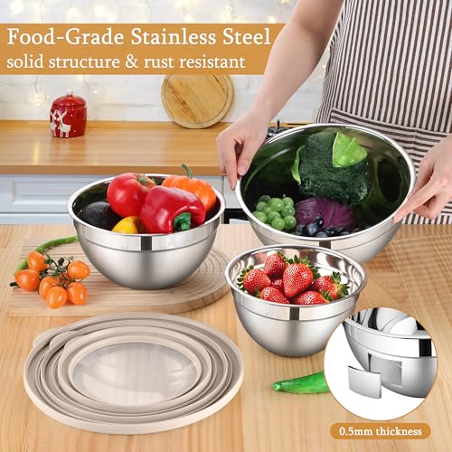 Mixing Bowls with Visible Lids (6 Count)