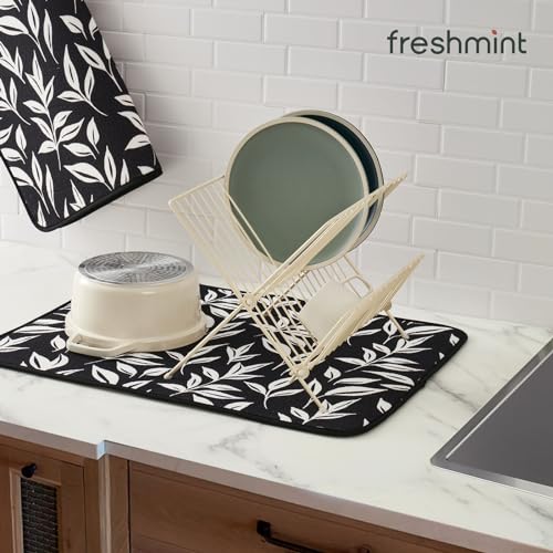 Dish Drying Mats 2 Pack (18''X24'' / Verdant Leaves)