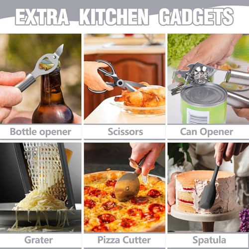 Silicone Kitchen Utensil Set (Dark Gray)