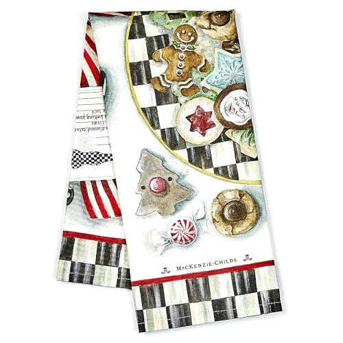 Cotton Dish Towel (Christmas Cookie Recipe / 1-Pack)