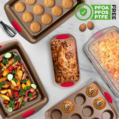 6 Piece Baking Pan Set (Gold)