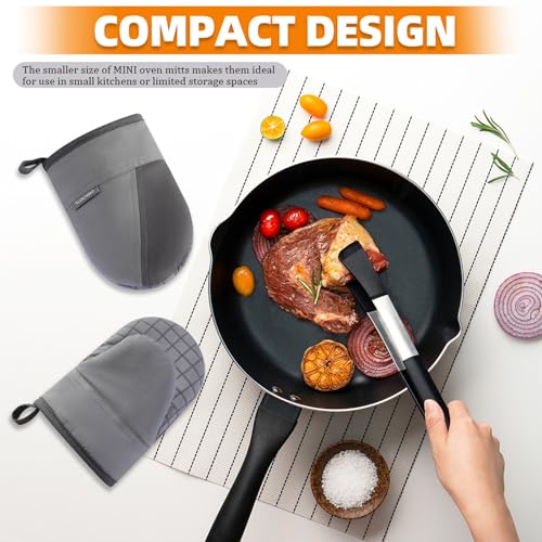 Mini Oven Mitts (Gray)