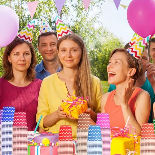 500 Pcs Disposable Paper Cups Small (Multicolor / Strip)