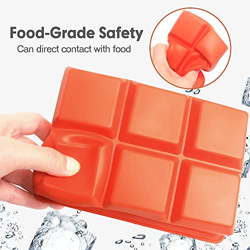 Silicone Ice Cube Trays (Blue)