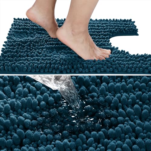 Toilet Rug U Shaped Washable 24x20 Inch